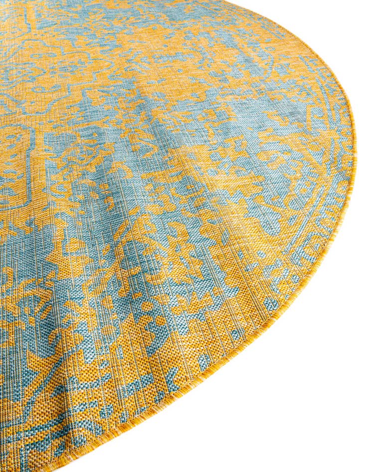 Detail image of  10' 8 x 10' 8  Washable Jill Zarin Dubai Indoor / Outdoor Round Rug