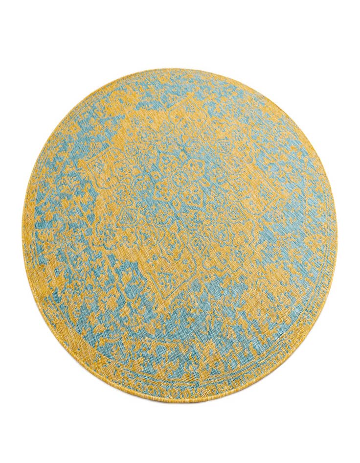 Detail image of  6' 7 x 6' 7  Washable Jill Zarin Dubai Indoor / Outdoor Round Rug