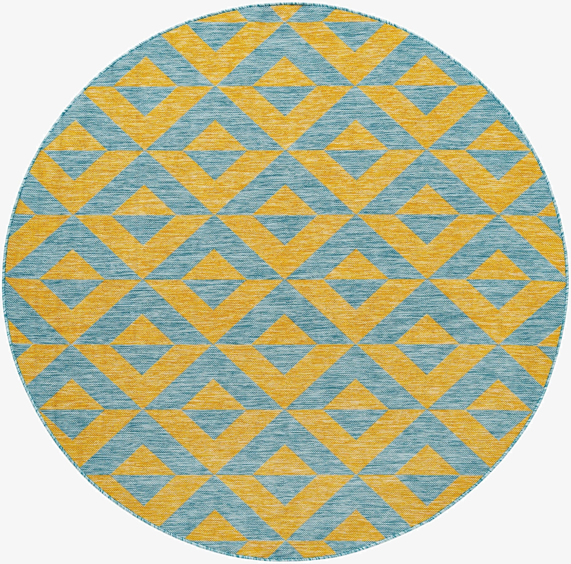  6' 7 x 6' 7  Washable Jill Zarin Napa Indoor / Outdoor Round Rug