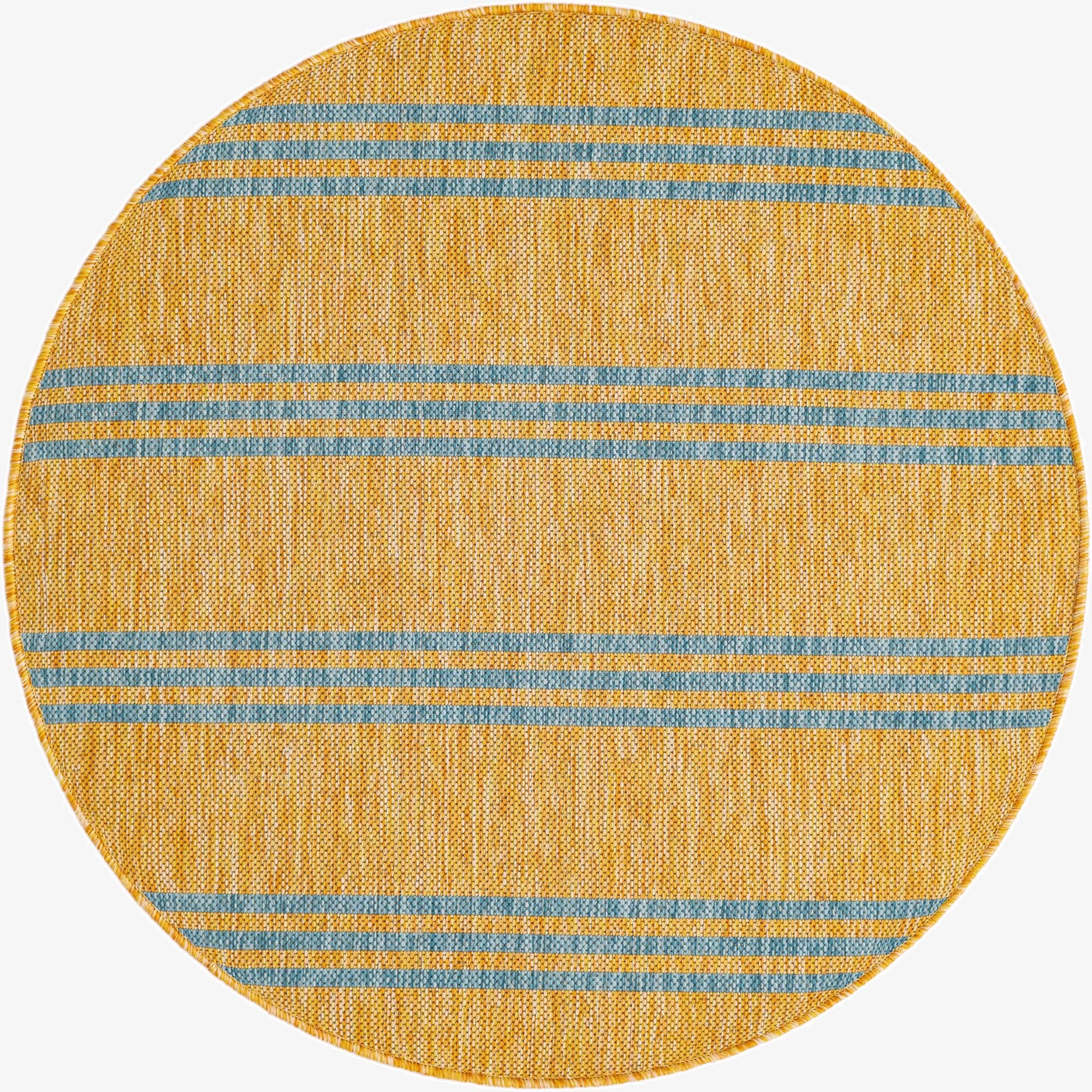  3' x 3'  Washable Jill Zarin Anguilla Indoor / Outdoor Round Rug