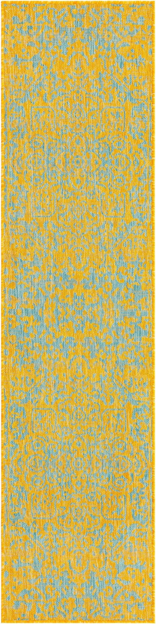  2' x 8'  Washable Jill Zarin Dubai Indoor / Outdoor Runner Rug