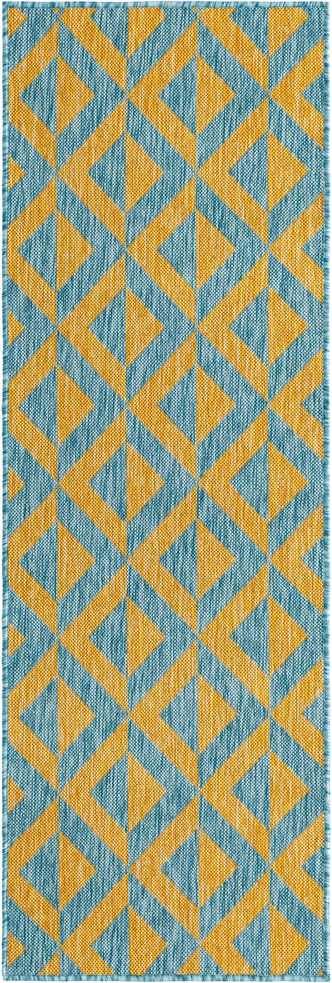  2' x 6'  Washable Jill Zarin Napa Indoor / Outdoor Runner Rug