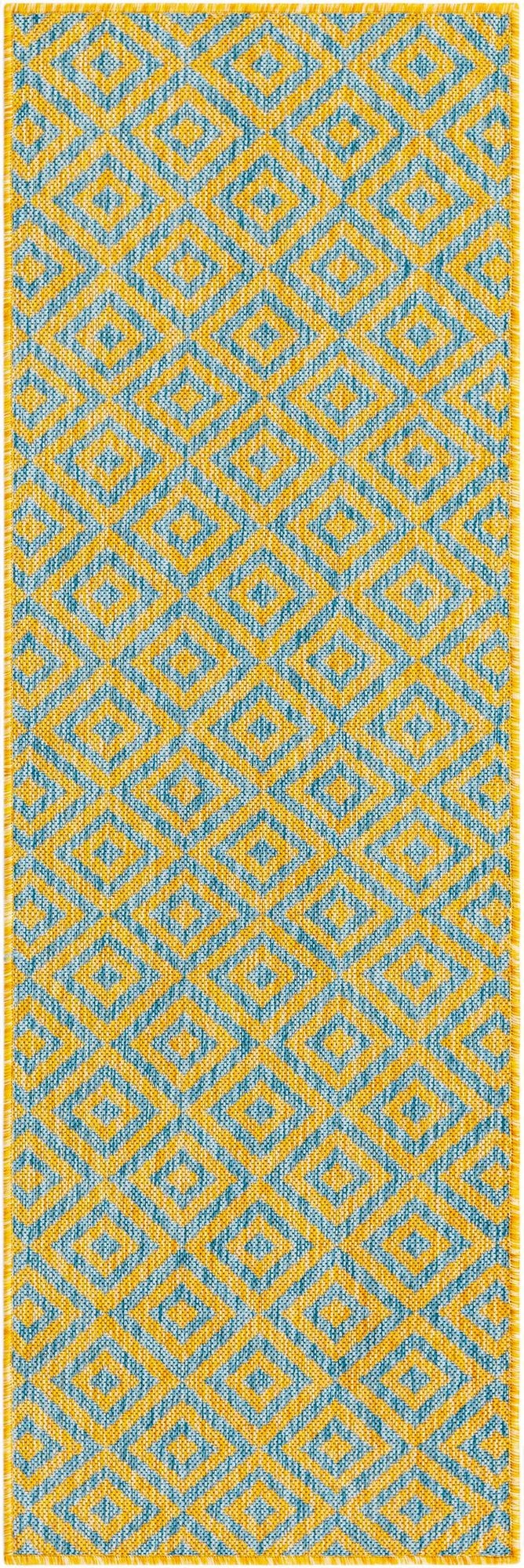  2' x 6'  Washable Jill Zarin Costa Rica Indoor / Outdoor Runner Rug