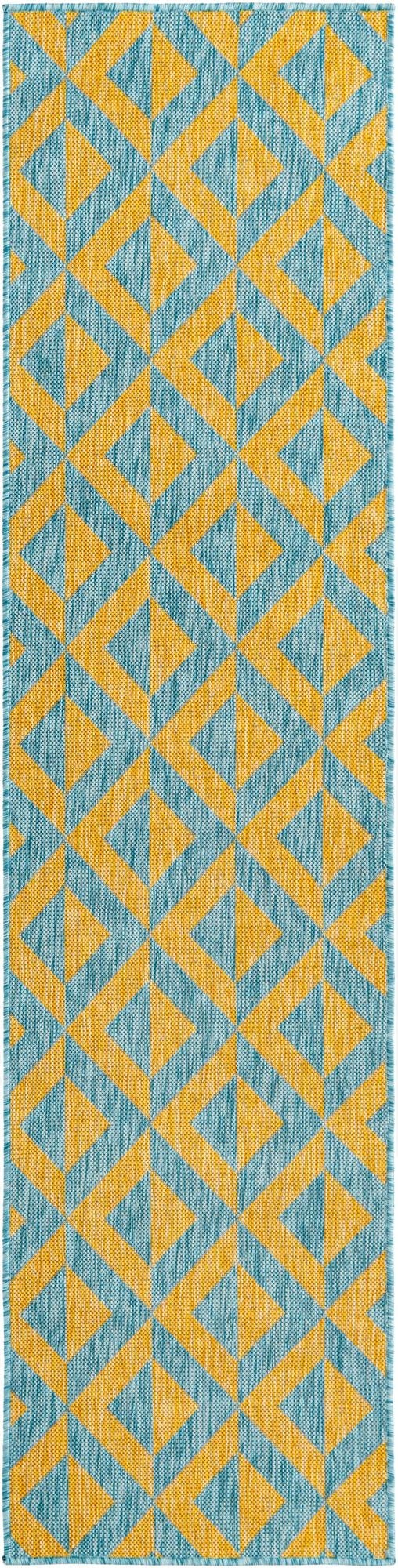  2' x 8'  Washable Jill Zarin Napa Indoor / Outdoor Runner Rug