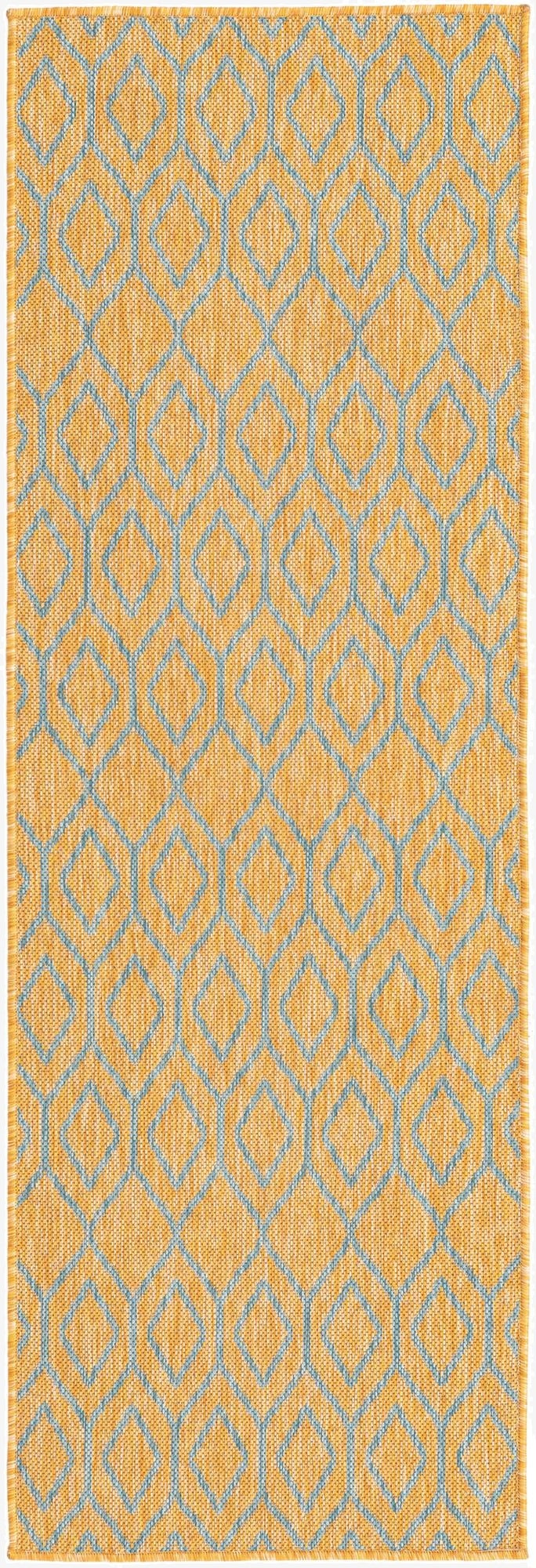  2' x 8'  Washable Jill Zarin Turks and Caicos Indoor / Outdoor Runner Rug