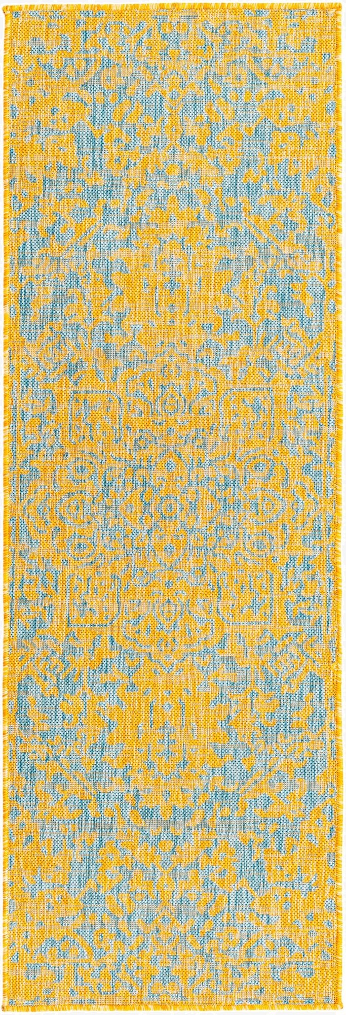  2' x 6'  Washable Jill Zarin Dubai Indoor / Outdoor Runner Rug