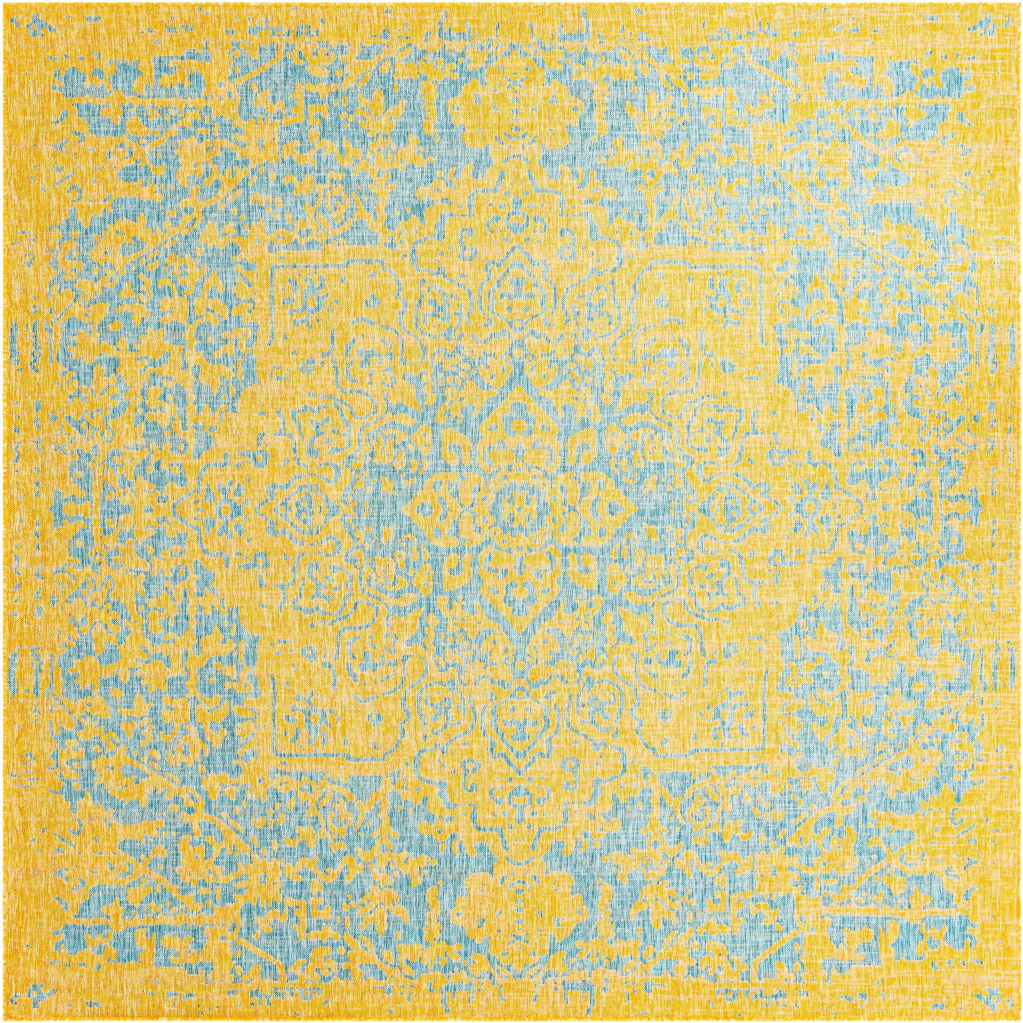 Rug Yellow and Aqua Swatch link
