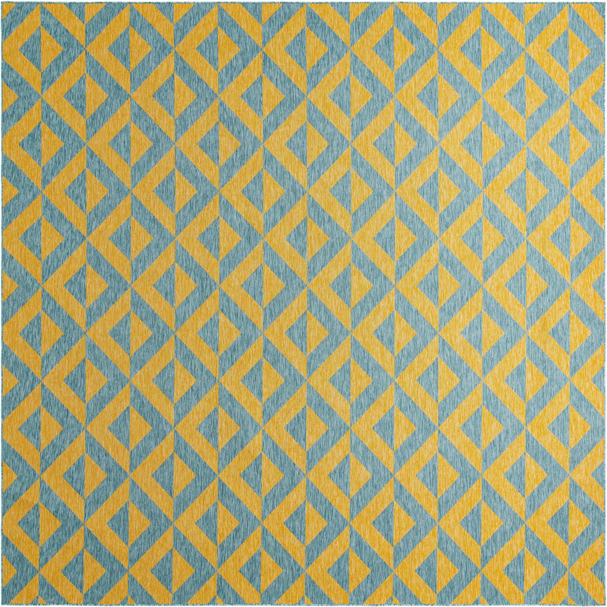  13' x 13'  Washable Jill Zarin Napa Indoor / Outdoor Square Rug