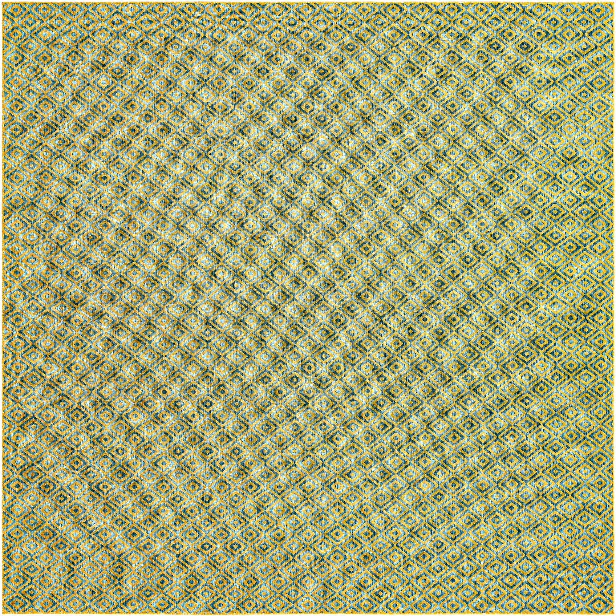  13' x 13'  Washable Jill Zarin Costa Rica Indoor / Outdoor Square Rug