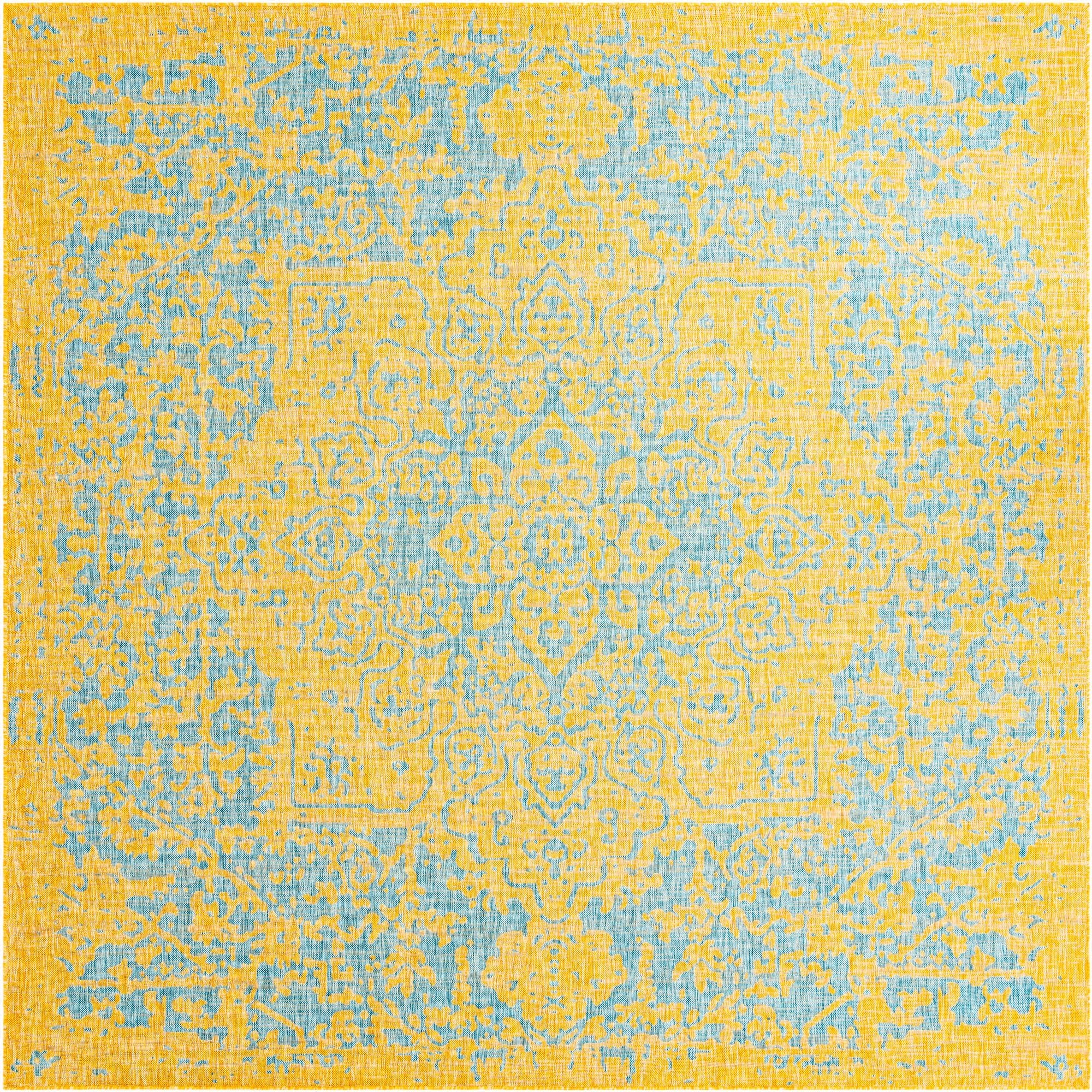  10' 8 x 10' 8  Washable Jill Zarin Dubai Indoor / Outdoor Square Rug