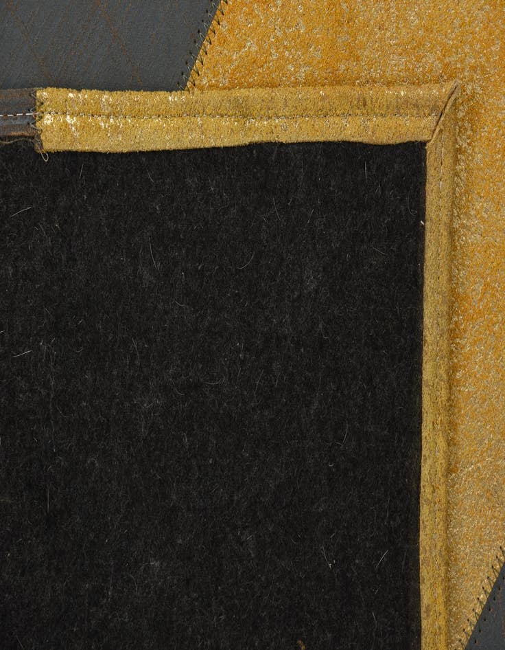 Detail image of  2' 1 x 3' 1 Cowhide Leather Rug