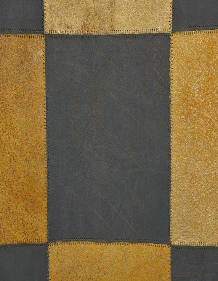 Detail image of  2' 1 x 3' 1 Cowhide Leather Rug