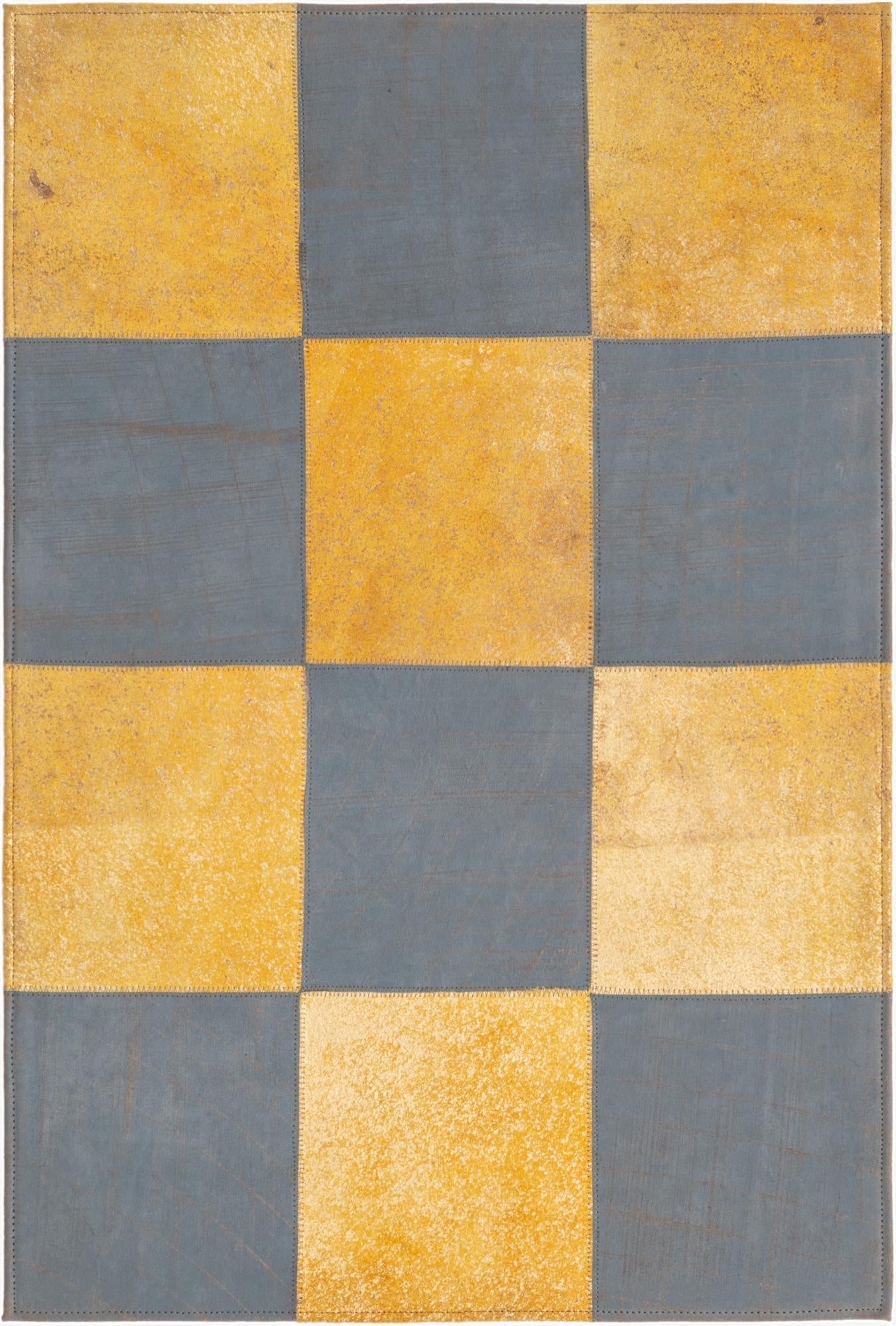  2' 1 x 3' 1 Cowhide Leather Rug