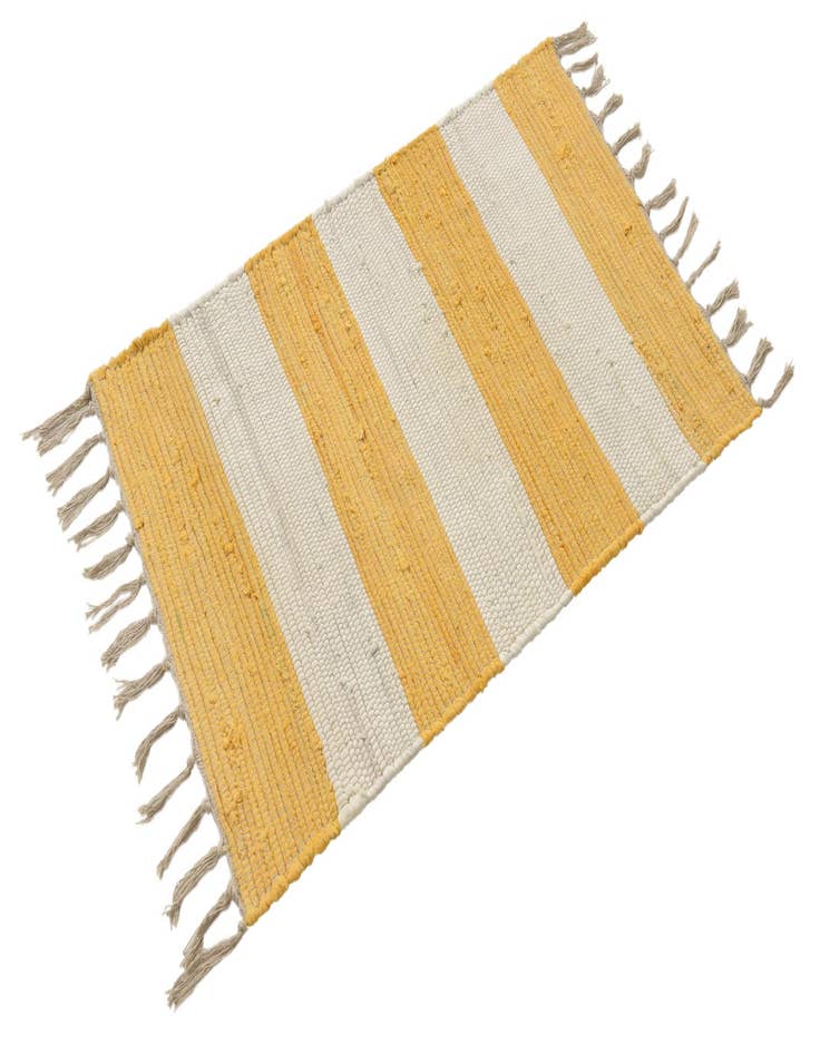 Detail image of  2' 2 x 3' 1  Hand Woven Chindi Rag Rug