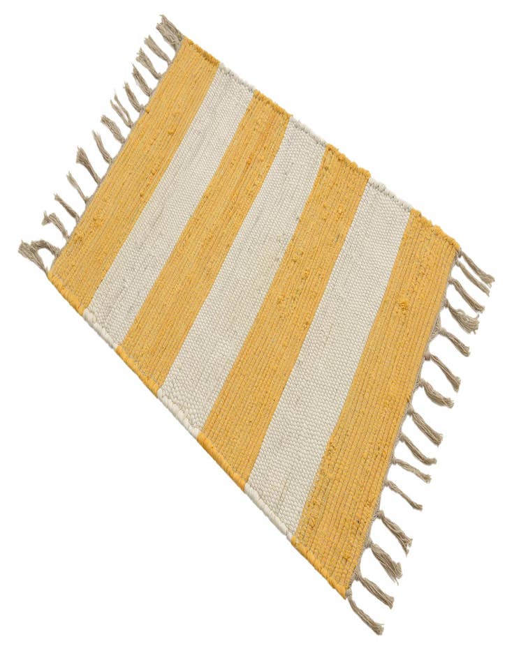 Detail image of  2' 2 x 3' 1  Hand Woven Chindi Rag Rug