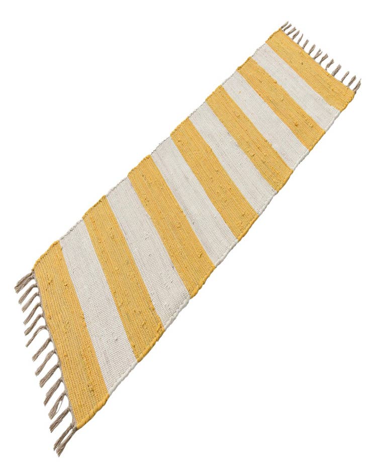 Detail image of  2' 2 x 6' 1  Hand Woven Chindi Rag Runner Rug