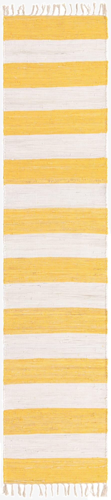  2' 7 x 12'  Hand Woven Chindi Rag Runner Rug
