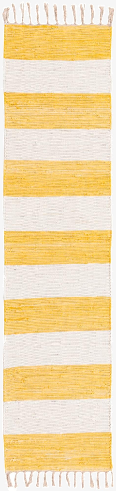 2' 2 x 8'  Hand Woven Chindi Rag Runner Rug