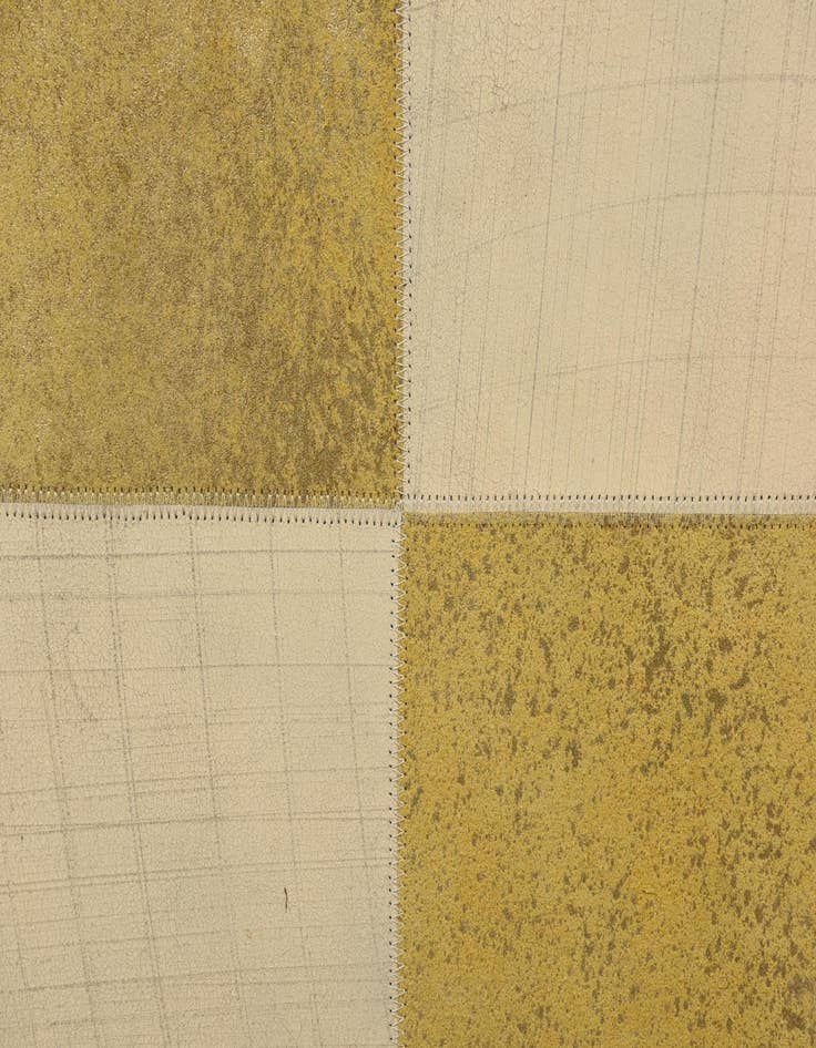 Detail image of  2' 1 x 3' 1 Cowhide Leather Rug