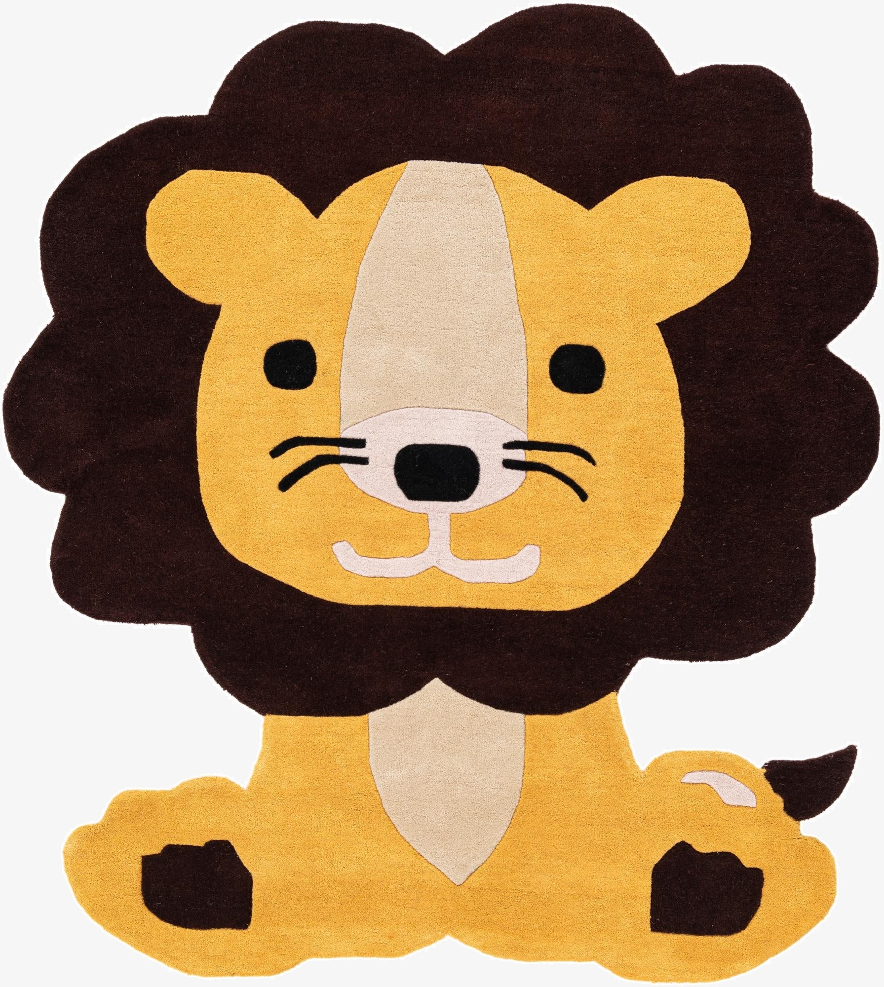  5' 6 x 6' 1 Playtime Kids Wool Freeform Rug