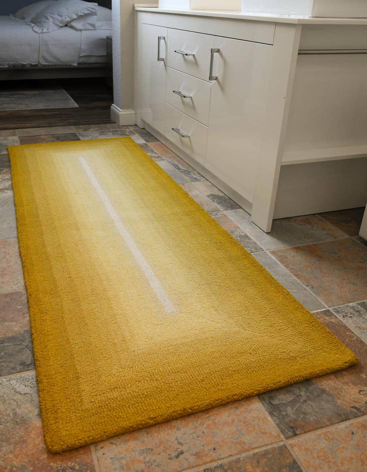 Detail image of  2' x 6' 1 Ombre Wool Runner Rug