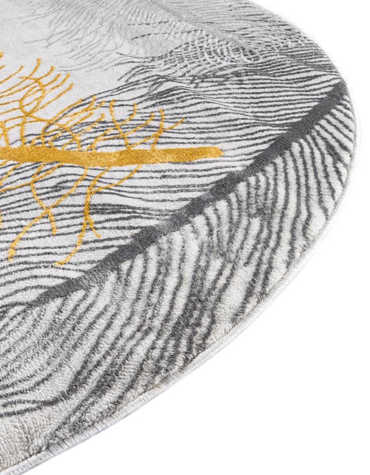 Detail image of  5' 3 x 5' 3 Finsbury Round Rug