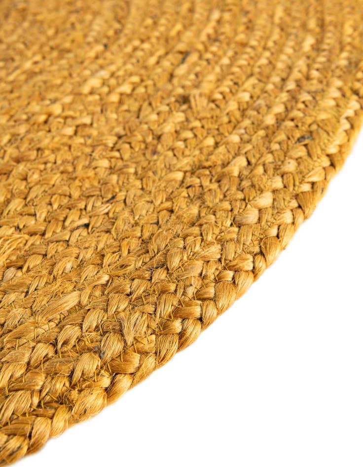 Detail image of  2' 2 x 3' 7  Hand Braided Jute Hearth Rug