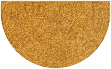  2' 2 x 3' 7  Hand Braided Jute Hearth Rug