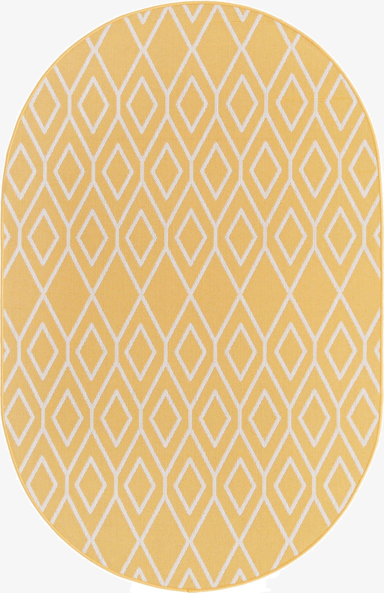  5' 3 x 8'  Washable Jill Zarin Turks and Caicos Indoor / Outdoor Oval Rug