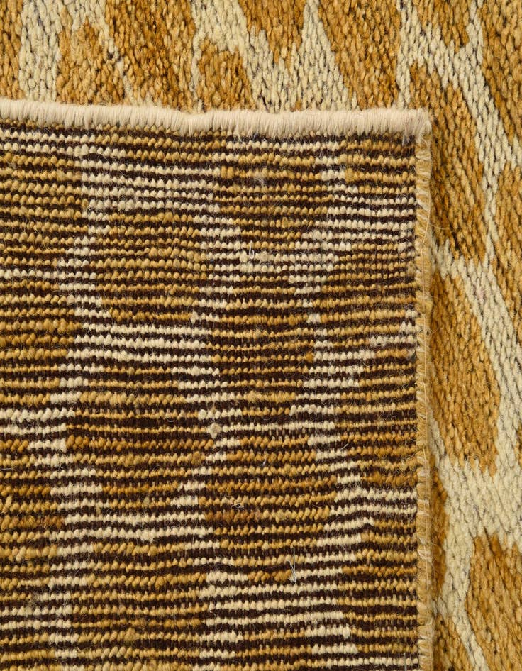 Detail image of  5' 10 x 9'  Hand Knotted Darya Wool Rug