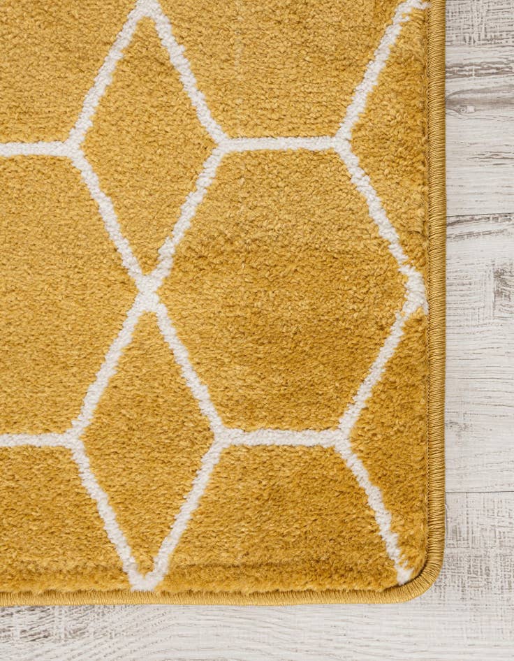 Detail image of  7' 10 x 7' 10 Lattice Frieze Octagon Rug