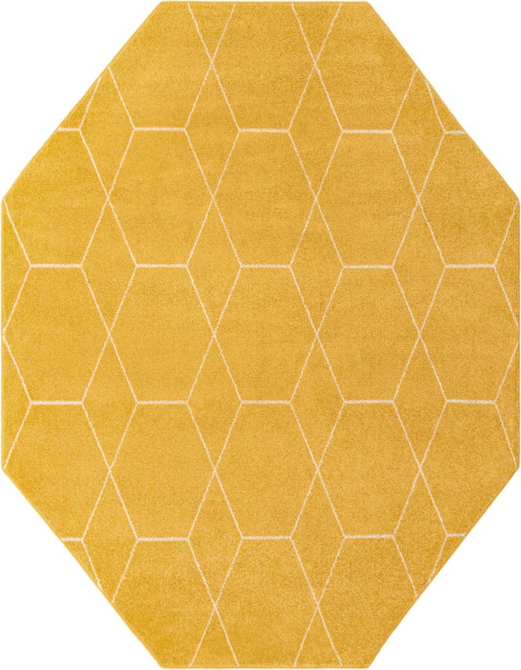 Detail image of  7' 10 x 7' 10 Lattice Frieze Octagon Rug