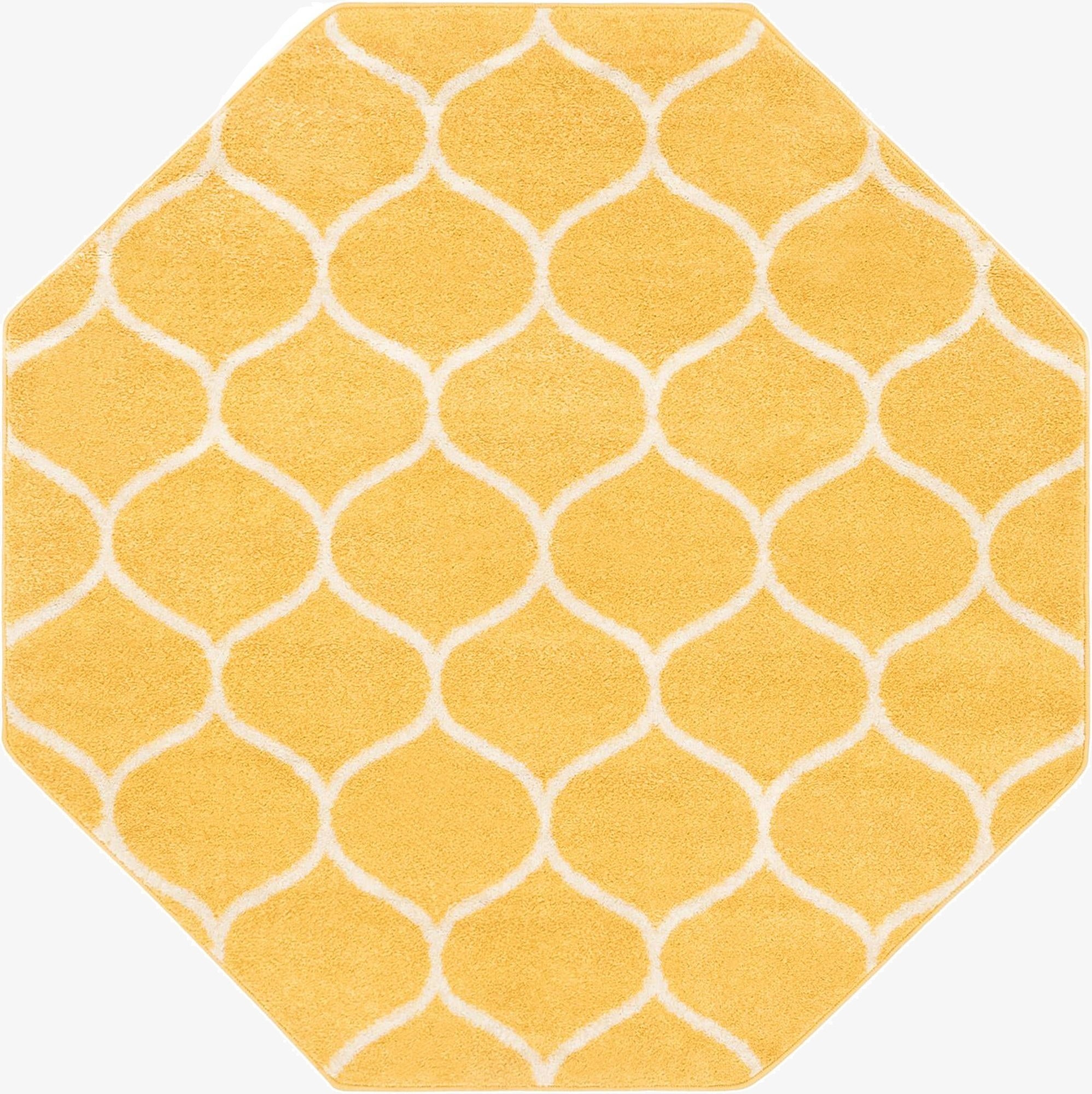  5' 3 x 5' 3 Lattice Frieze Octagon Rug