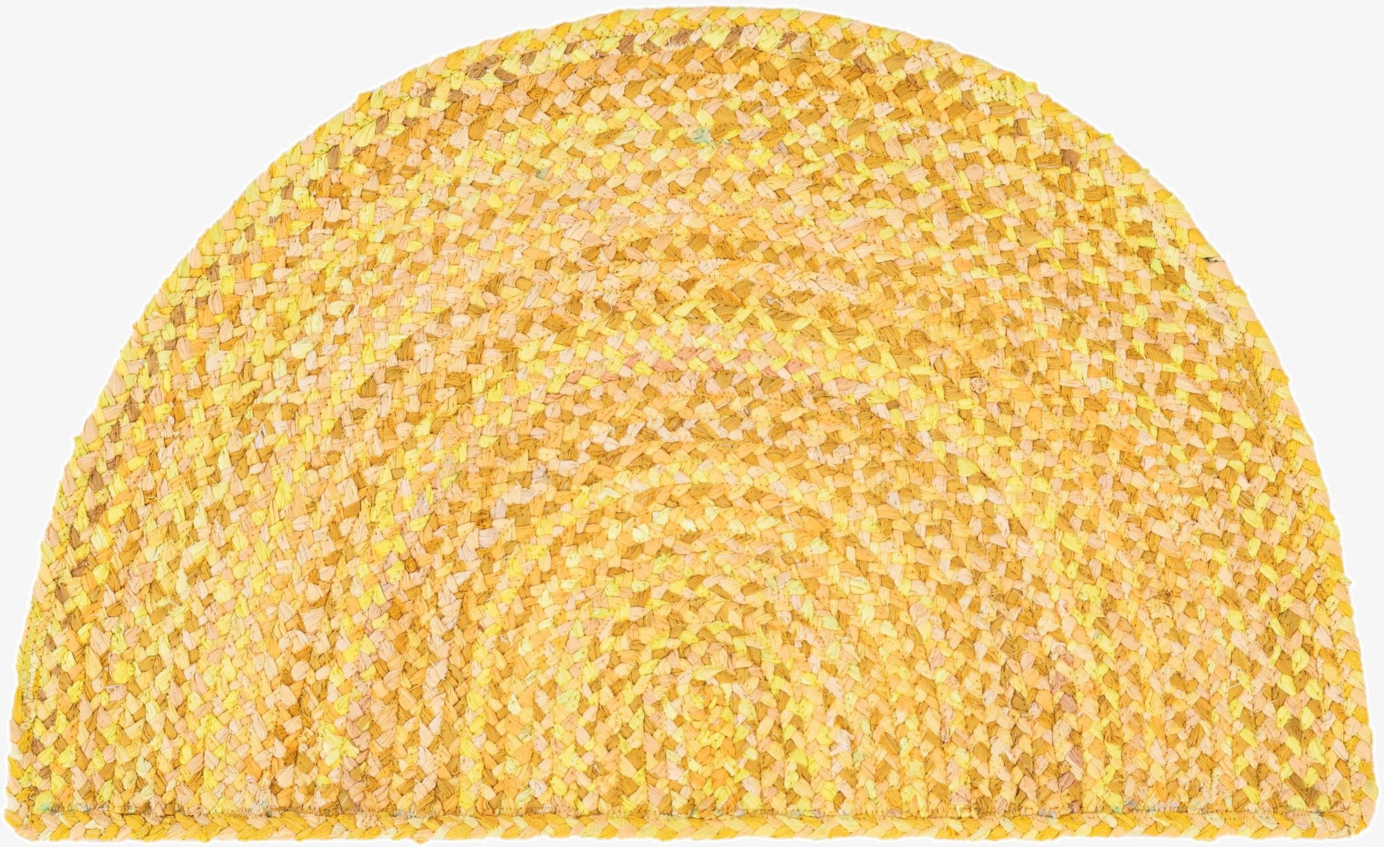  2' 2 x 3' 7  Hand Braided Chindi Hearth Rug