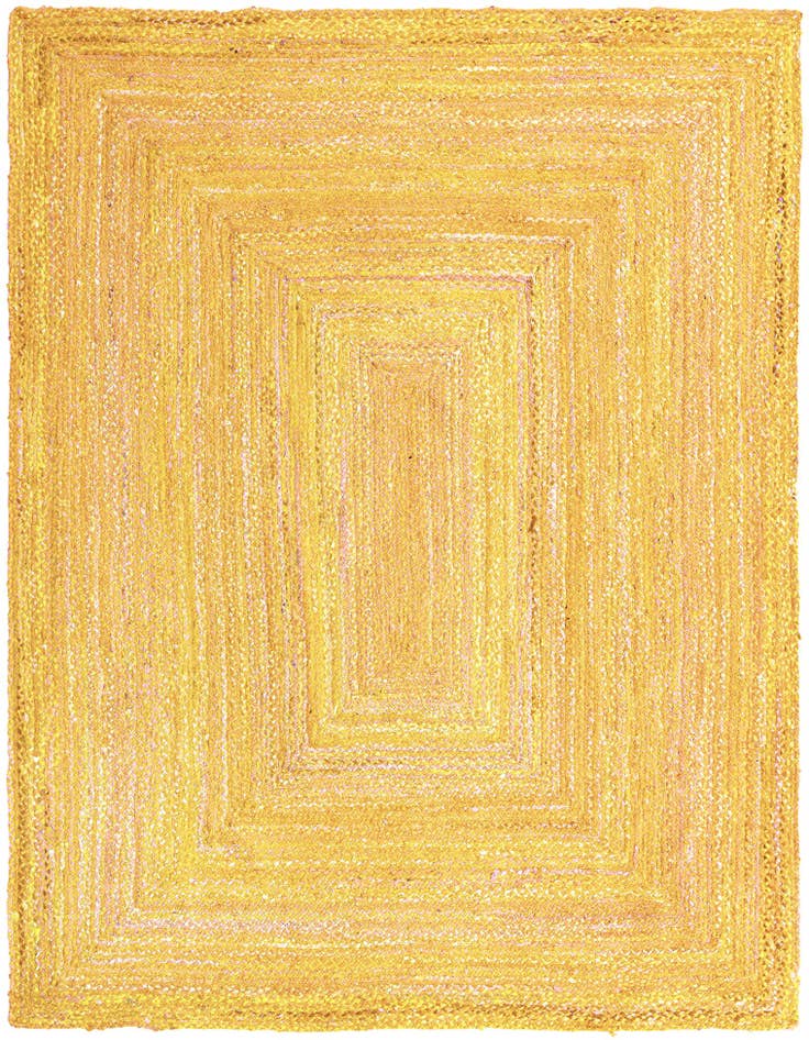 Detail image of  9' x 12' 2  Hand Braided Chindi Rug