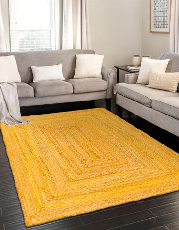  8' x 10'  Hand Braided Chindi Rug