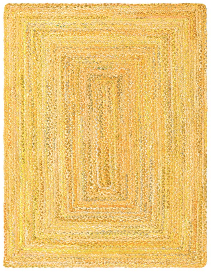 Detail image of 5' 1 x 8' Handmade Braided Chindi Rug