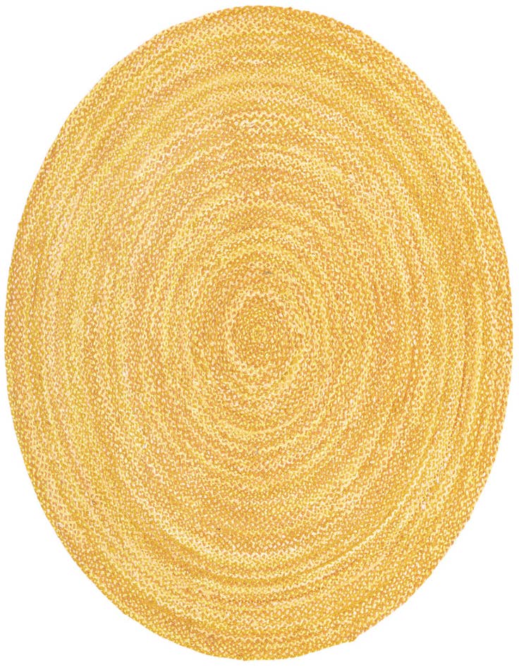Detail image of  8' x 8'  Hand Braided Chindi Round Rug