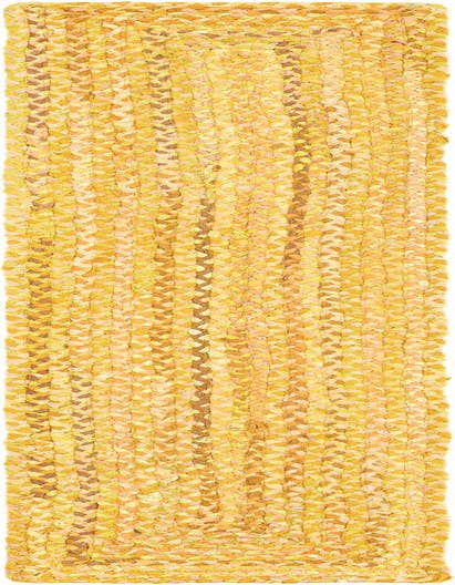 Detail image of  1' 2 x 6' 1  Hand Braided Chindi Table Runner Rug