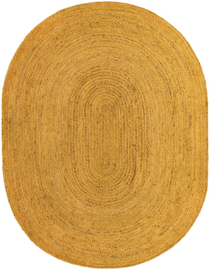 Detail image of  8' x 10'  Hand Braided Jute Oval Rug