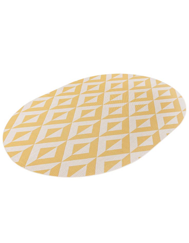 Detail image of  7' 10 x 10'  Washable Jill Zarin Napa Indoor / Outdoor Oval Rug