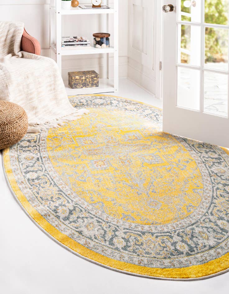 Detail image of  7' 10 x 10' Santiago Oval Rug