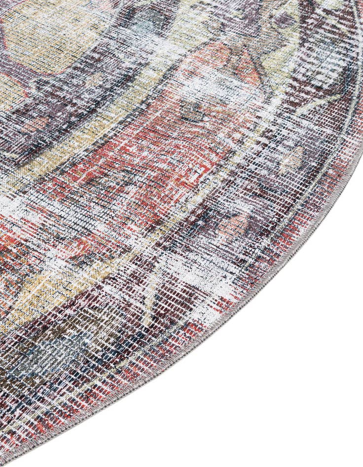 Detail image of  10' 6 x 10' 6  Washable Maahru Round Rug