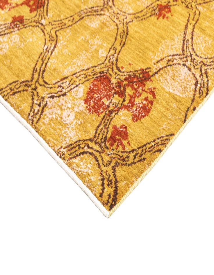 Detail image of  5' 7 x 7' 5  Hand Knotted Anar Rug