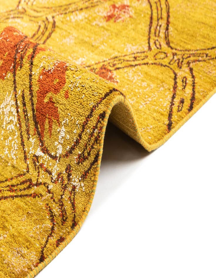 Detail image of  6' 7 x 10'  Hand Knotted Anar Rug