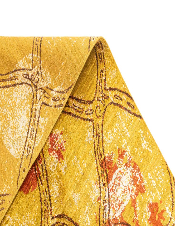 Detail image of  6' 7 x 10'  Hand Knotted Anar Rug