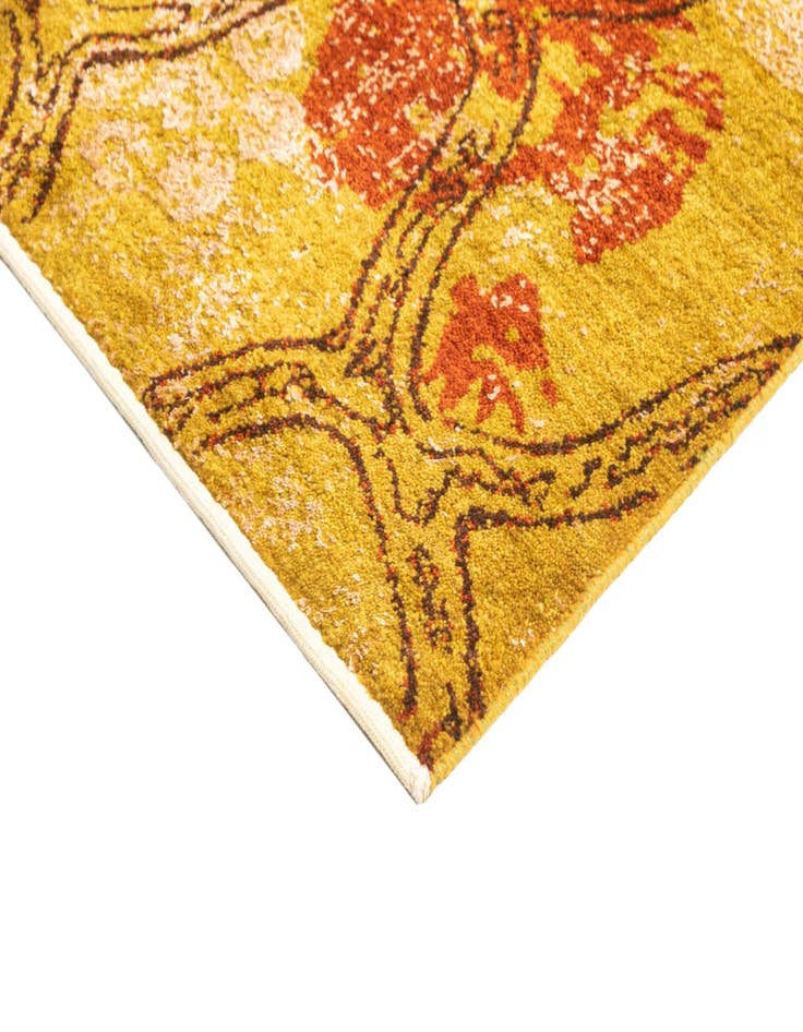 Detail image of  6' 7 x 10'  Hand Knotted Anar Rug