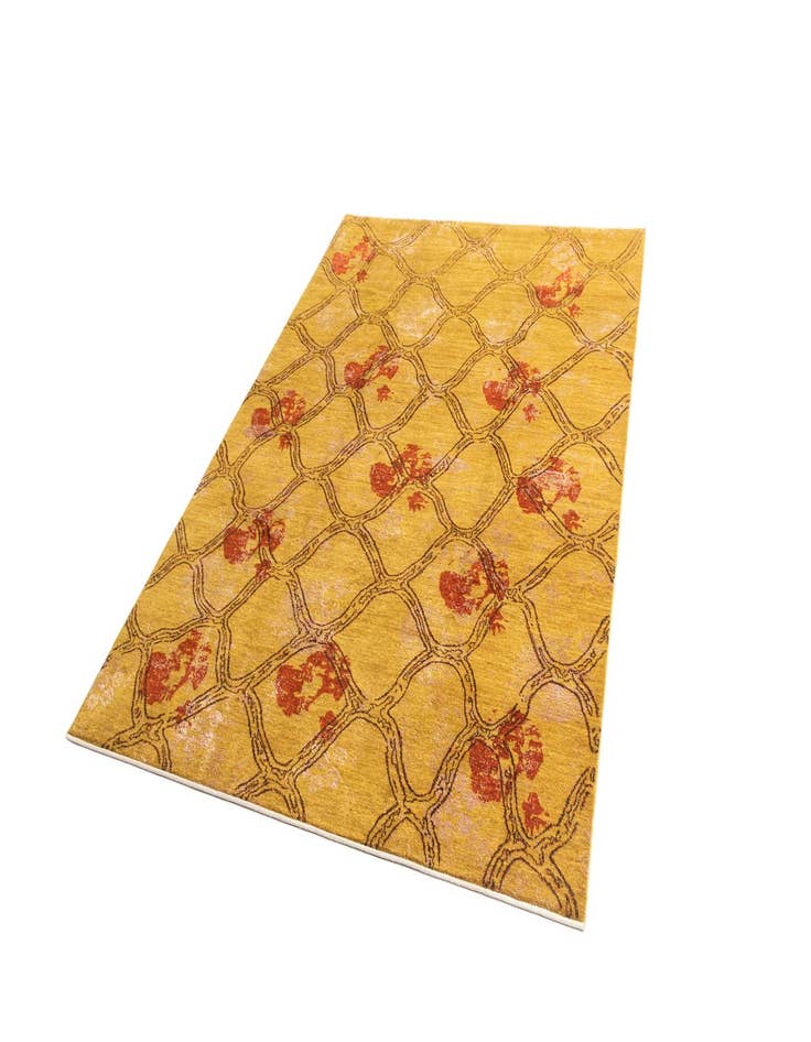 Detail image of  6' 10 x 9' 9  Hand Knotted Anar Rug