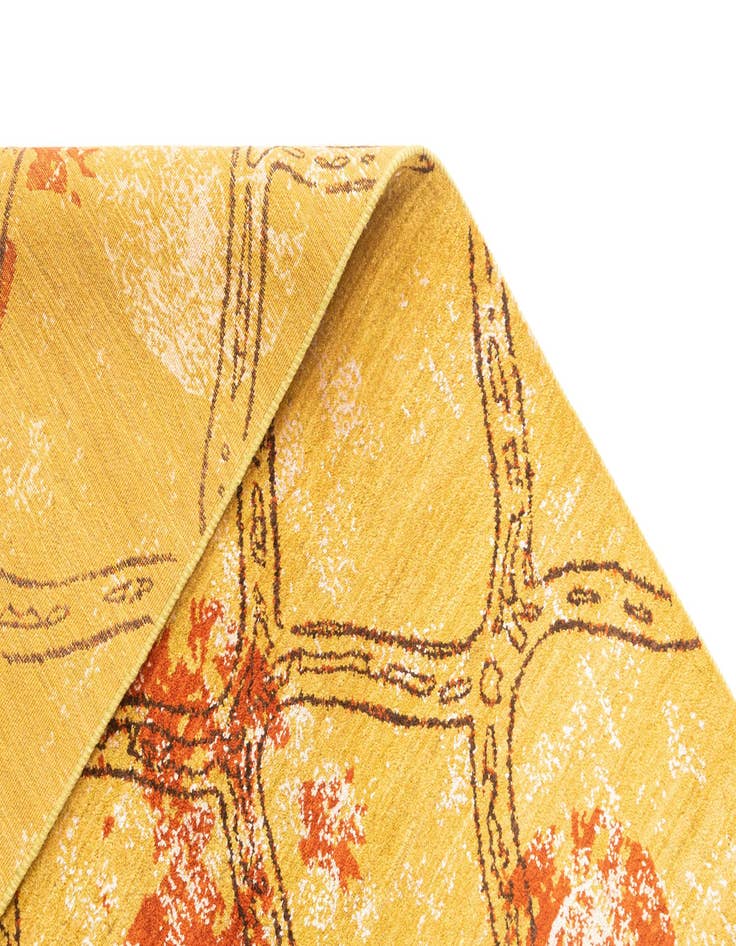 Detail image of  6' 10 x 9' 9  Hand Knotted Anar Rug