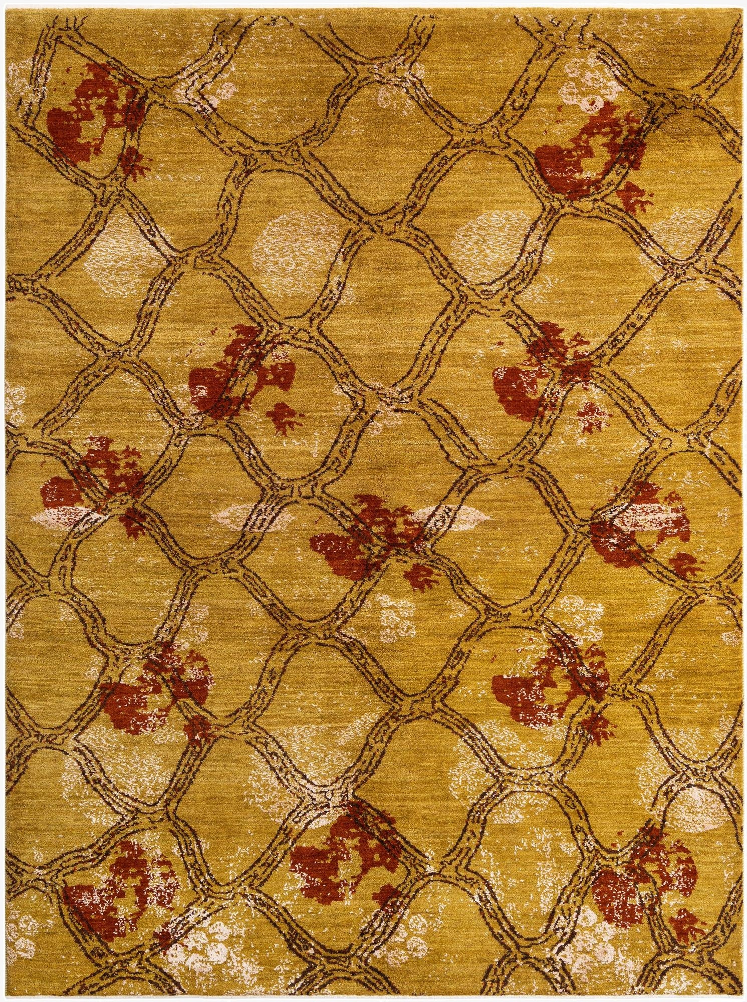  5' 7 x 7' 5  Hand Knotted Anar Rug